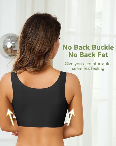 Chicprebra Comfort Bra Seamless Bras Wireless Bra for Women Full-Coverage Sport Daily Bra with Removable Pad in Saudi Arabia