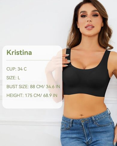 Chicprebra Comfort Bra Seamless Bras Wireless Bra for Women Full-Coverage Sport Daily Bra with Removable Pad in Saudi Arabia