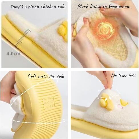 لطيف بطة الباندا الضفدع أرنب النعال غامض الكرتون الحيوان النعال غامض أفخم بطانة دافئة مثيرة للاهتمام مضحك مريح رقيق النعال داخلي في الهواء الطلق للنساء هدية عيد الميلاد in Kuwait