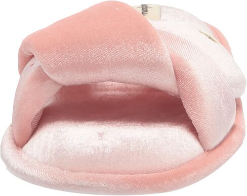 Dearfoams Women's Jules Shiny Velour Twist Vamp Slide Slipper in Kuwait