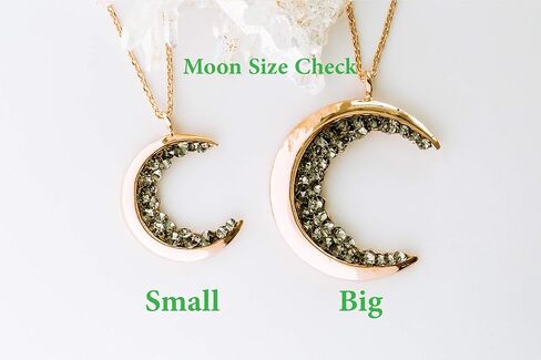 قلادة على شكل كوكب غجر تشيكوسلوفاكيا باللون الأسود من ONDAISY، نصف هلال، بحار لونا، على شكل قمر، سلسلة ساحرة in Kuwait