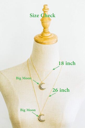 قلادة على شكل كوكب غجر تشيكوسلوفاكيا باللون الأسود من ONDAISY، نصف هلال، بحار لونا، على شكل قمر، سلسلة ساحرة in Kuwait