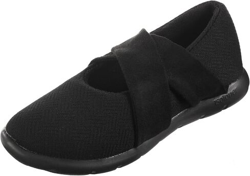 isotoner Zenz Womens Ballerina Slippers, Lightweight Hatch Knit Fabric with soft straps in Saudi Arabia
