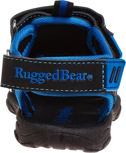 صنادل مائية رياضية للأولاد والبنات من Rugged Bear بمقدمة مغلقة ورياضية للاستخدام الخارجي - أحذية شاطئية قابلة للتعديل بحزام قابل للتعديل للصيف (طفل صغير/طفل صغير/طفل كبير) in Saudi Arabia