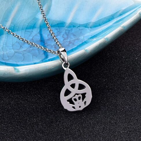 JO WISDOM 925 Sterling Silver Irish Celtic Heart Claddagh Pendant Necklace with Birthstones in Saudi Arabia