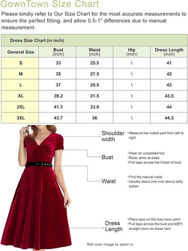 GownTown 1950s Style Short Sleeve Velvet Cocktail Party Swing Dress in Saudi Arabia