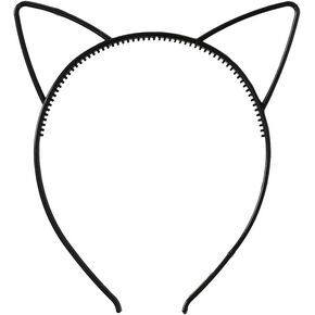 Cat Ears Headband, Simple Comfortable Plastic Cat Ears Headband Halloween Fancy Dress Cosplay Costume Accessories