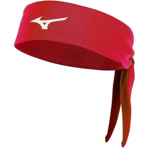 Mizuno Knotted Headband, Red, One Size Fits Most