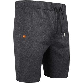 2UNDR Men's Leisure Short (Black/Grey, 2X-Large)
