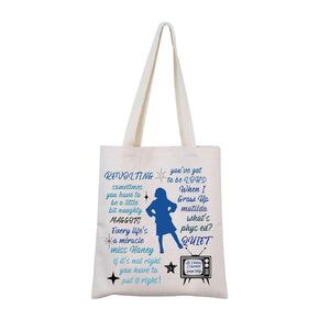 M-atilda Tote Bag M-atilda The Musical Inspired Gift M-atilda Musical Merch M-atilda Quote (Mat QuoteTote)