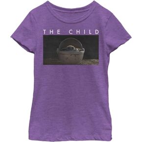 STAR WARS Mandalorian Float Child Girls Short Sleeve Tee Shirt