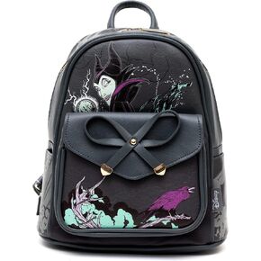 Villains - Maleficent حقيبة ظهر صغيرة من الجلد النباتي مقاس 11 بوصة - A21728, ألوان متعددة, M in Kuwait