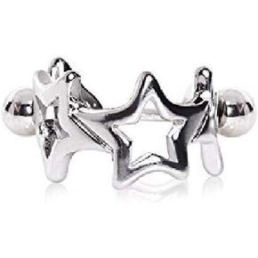 Interlocked Stars Cartilage Cuff 316L Surgical Steel