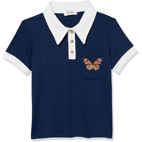 Speechless Girls' Short Sleeve Fashion Polo Shirt