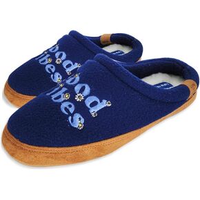 Life is Good Women's Moccasin Slippers, 303593W - Suede & Fleece Open Back Indoor/Outdoor Slip-Ons - Plush & Cozy Slides with Soft Foam & Rubber Soles Stylish & Comfy Available in Different Designs