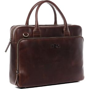 حقيبة كمبيوتر محمول SID & VAIN RYAN XL حقيبة عمل من الجلد الحقيقي حقيبة جلدية محمولة للكمبيوتر المكتبي للجنسين in Kuwait