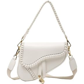 Saddle Shoulder Bag,Saddle Underarm Bag with Crossbody Shoulder Strap,Retro Crossbody Bags Underarm Vintage Handbag Satchel