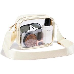 COZYOFFI Clear Crossbody Bag Stadium Approved TPU Purse with Adjustable Strap for Concerts Sports