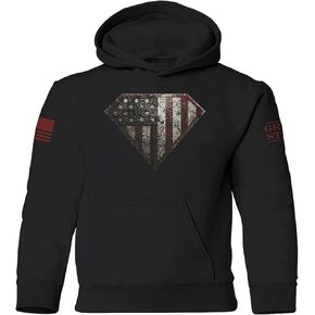 Grunt Style Super Patriot Unisex Youth Hoodie