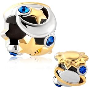 محظوظ الشمس القمر نجمة الأزرق البخت كريستال سحر بيع رخيصة الخرز صالح باندورا مجوهرات سحر سوار in Kuwait