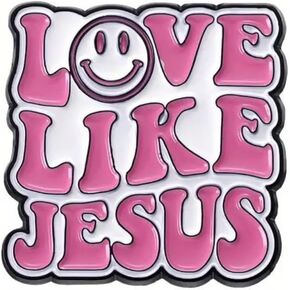 LOVE LIKE JESUS Religious Lapel Pin Perfect for Backpacks, Hats, and More - Show Your Faith with this Eye-Catching Brooch in Saudi Arabia