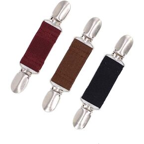 Papasigx 3 pieces Vintage Sweater Shawl Clips, Retro Cardigan Collar Clips, Dresss Clips Back Cinch, Cardigan Dresses Clips for Women Girls