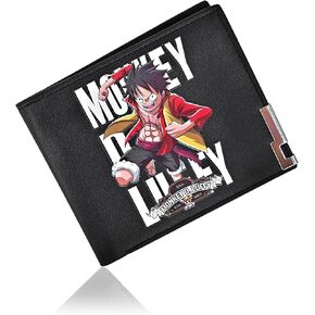 روفاتايد محفظة من الجلد الصناعي بتصميم انيمي من قطعة واحدة، محفظة رفيعة ثنائية الطي، محفظة متعددة الاغراض، قطعة واحدة، مقاس واحد، كاجوال in Kuwait