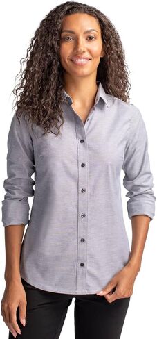 Cutter & Buck Women's Wrinkle Resistant Stretch Long Sleeve Button Down Shirt in Saudi Arabia