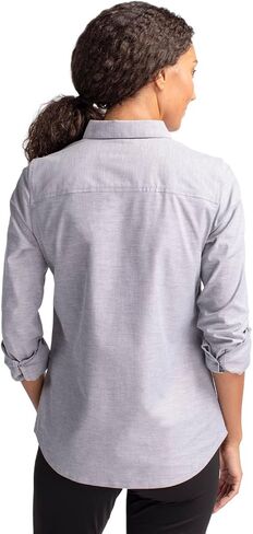 Cutter & Buck Women's Wrinkle Resistant Stretch Long Sleeve Button Down Shirt in Saudi Arabia