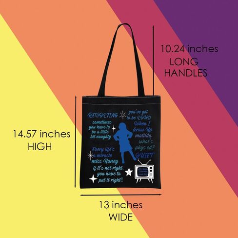 M-atilda Tote Bag M-atilda The Musical Inspired Gift M-atilda Musical Merch M-atilda Quote (Mat QuoteTote) in Saudi Arabia