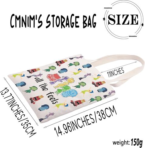 CMNIM Cartoon Emotion Gift Inside Movie All The Feelings Characters Tote Bag Out Faces Merch Joy Anger Fear Sadness Handbags in Saudi Arabia