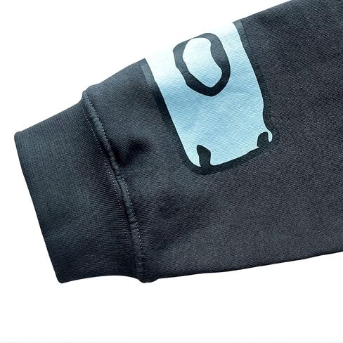 Arnodefrance الرجال خمر الرسم البلوز المتضخم طاقم الرقبة عارضة البلوز بلوزات in Kuwait