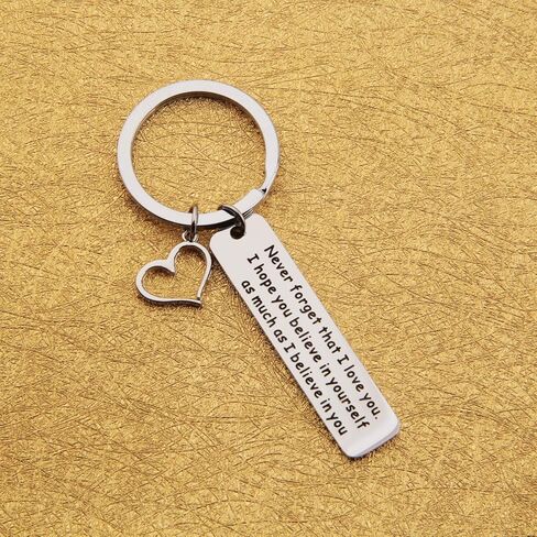 Gzrlyf Never Forget that I Love You Keychain Inspirational Gifts Encouragement Gifts in Saudi Arabia