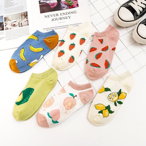 Quaaou Womens Ankle Low Cut Casual Socks Soft Cozy Multiple Color Cotton Patterned Socks, Size 5-9, 10/12 Pairs in Saudi Arabia