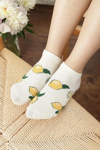 Quaaou Womens Ankle Low Cut Casual Socks Soft Cozy Multiple Color Cotton Patterned Socks, Size 5-9, 10/12 Pairs in Saudi Arabia