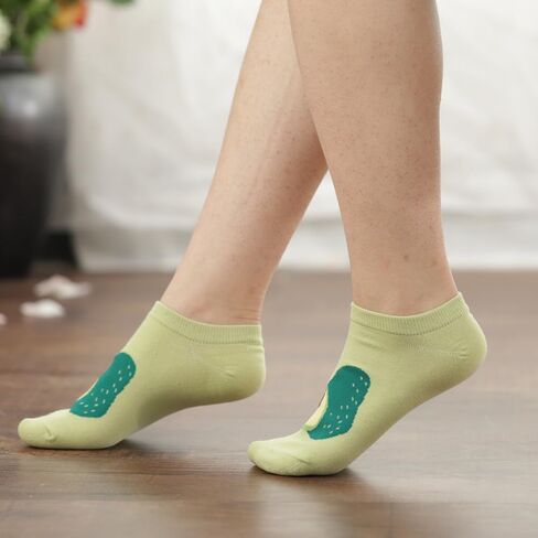 Quaaou Womens Ankle Low Cut Casual Socks Soft Cozy Multiple Color Cotton Patterned Socks, Size 5-9, 10/12 Pairs in Saudi Arabia