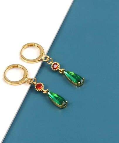 أقراط عواء، أقراط متحركة على شكل قلاع أنيمي عواء، أقراط الرسوم المتحركة التنكرية، أقراط قطرة الماء الخضراء للنساء والرجال والفتيات 0.78 * 0.19 in Kuwait