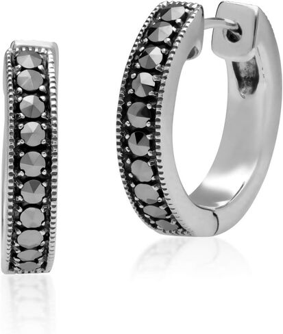 أقراط طوقية من الفضة الإسترلينية عيار 925 من جيموندو, معدن, ماركازيت in Kuwait