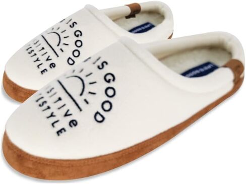 Life is Good Women's Moccasin Slippers, 303593W - Suede & Fleece Open Back Indoor/Outdoor Slip-Ons - Plush & Cozy Slides with Soft Foam & Rubber Soles Stylish & Comfy Available in Different Designs in Saudi Arabia