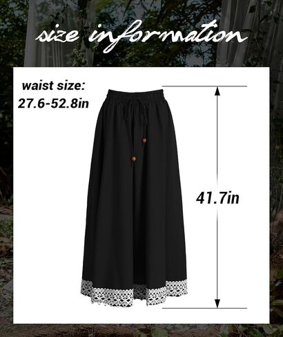 تنورة هوميلكس رينيسانس فير للنساء - مقاس كبير زي القرصان التنكري الفيكتوري طويل الحجم in Kuwait