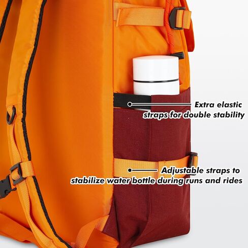 حقيبة ظهر Qozabauly Flap Vintage، حقيبة ظهر للكمبيوتر المحمول في الهواء الطلق سعة 25 لترًا حقيبة ظهر للكمبيوتر المحمول ذات سعة كبيرة تناسب كمبيوتر محمول مقاس 15.10 بوصة، حقيبة ظهر للسفر بمنطقة تخزين متعددة مع رباط in Kuwait