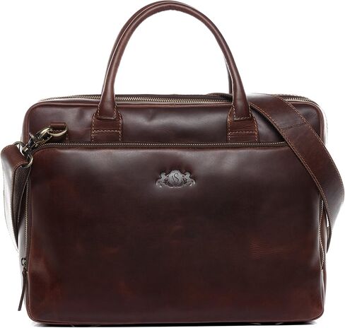 حقيبة كمبيوتر محمول SID & VAIN RYAN XL حقيبة عمل من الجلد الحقيقي حقيبة جلدية محمولة للكمبيوتر المكتبي للجنسين in Kuwait