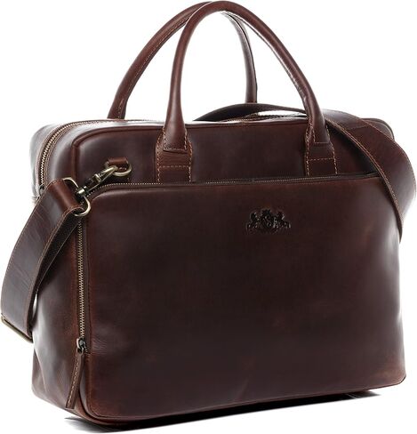 حقيبة كمبيوتر محمول SID & VAIN RYAN XL حقيبة عمل من الجلد الحقيقي حقيبة جلدية محمولة للكمبيوتر المكتبي للجنسين in Kuwait