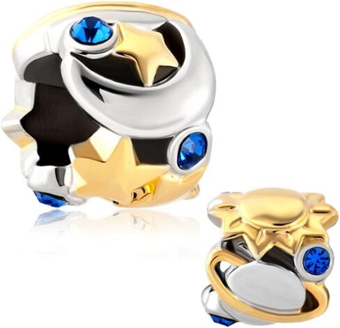 محظوظ الشمس القمر نجمة الأزرق البخت كريستال سحر بيع رخيصة الخرز صالح باندورا مجوهرات سحر سوار in Kuwait