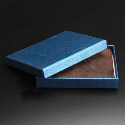 Leathrr Card Holder Wallet,Engraved Front Pocket Minimalist Leather Slim Card Case RFID Blocking Card Clip Wallet for Men. in Saudi Arabia