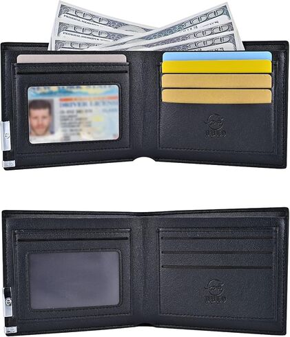 روفاتايد محفظة من الجلد الصناعي بتصميم انيمي من قطعة واحدة، محفظة رفيعة ثنائية الطي، محفظة متعددة الاغراض، قطعة واحدة، مقاس واحد، كاجوال in Kuwait