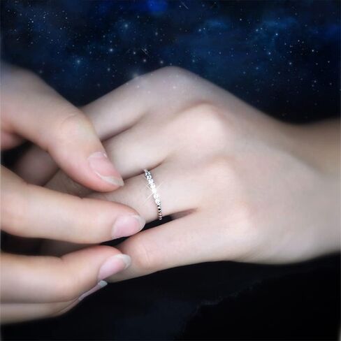 SILBERTALE 925 الفضة الاسترليني 2 مم رقيقة تشيكوسلوفاكيا جولة الماس مكعب زركونيا خاتم ميدي المفصل إصبع الخطوبة خاتم الزفاف خواتم قابلة للتكديس لحجمها 2-10.25 in Kuwait