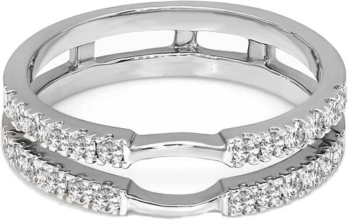 ألماس صديق 3/8 قيراط | ذهب أبيض عيار 14 قيراط | إعداد الشق الدائري الماسي المزروع في المختبر | قطع الماس المستديرة الرائعة | جودة GH-SI1-SI2 in Kuwait