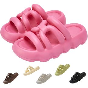 Cloud Slippers Pillow House Slippers for Women and Men|Non Slip Quick Drying Shower Slides Bathroom Sandals|Thick Sole|Indoor Or Outdoor