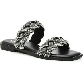 Nicole Miller Womens Roys Slip on Sandal for All Day Comfort
